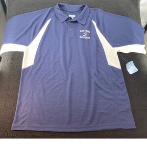 Augusta Sportswear Navy White Performance Polo Shirt Adult‎ XL Sluggers Westend